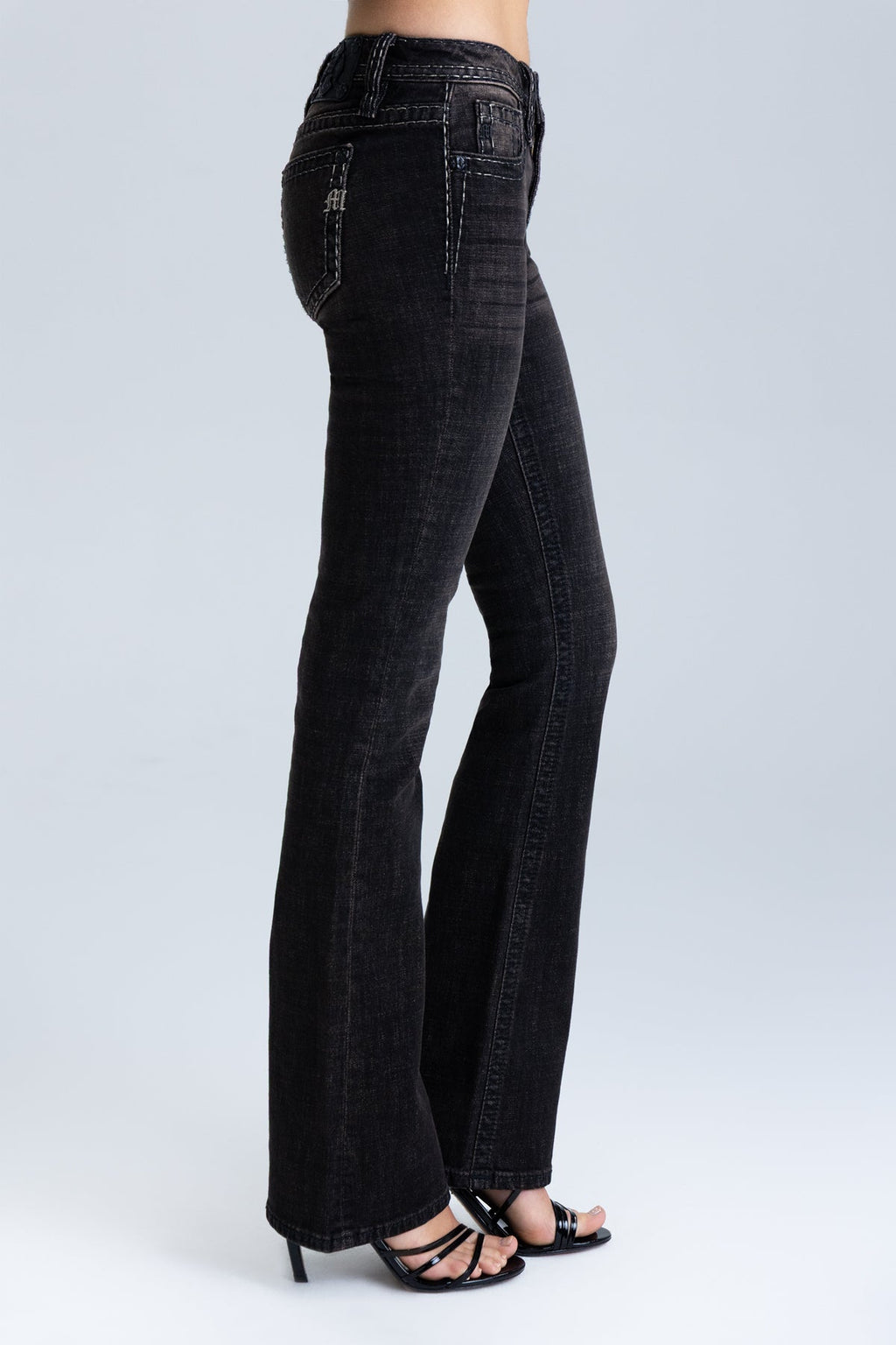 Oralee Stitched Bootcut Jeans