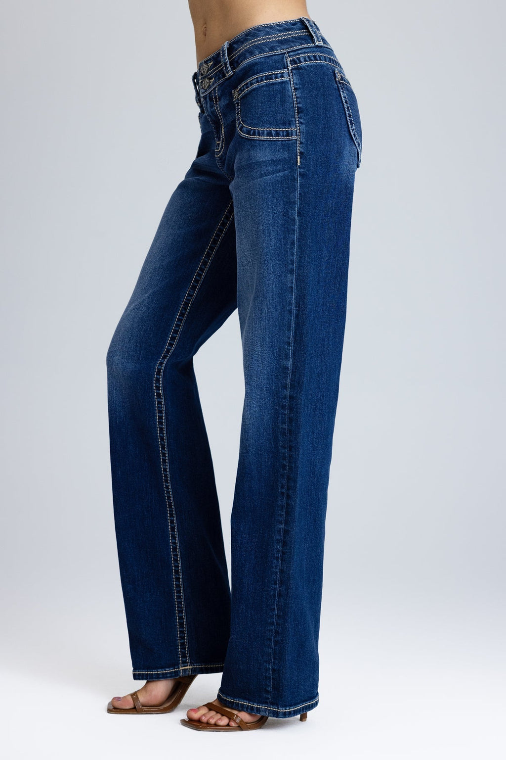 Nila Double Waist Slim Wide