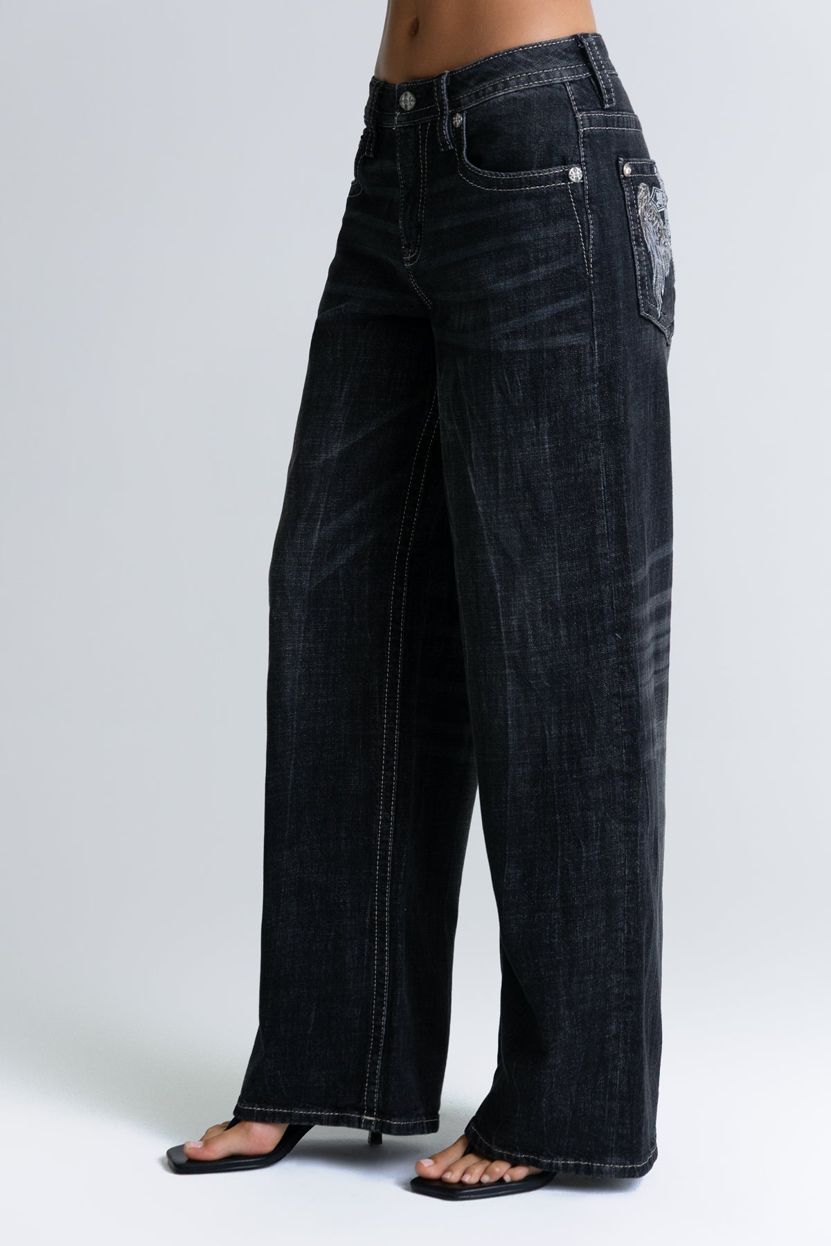 Covet Baggy Wide Jeans