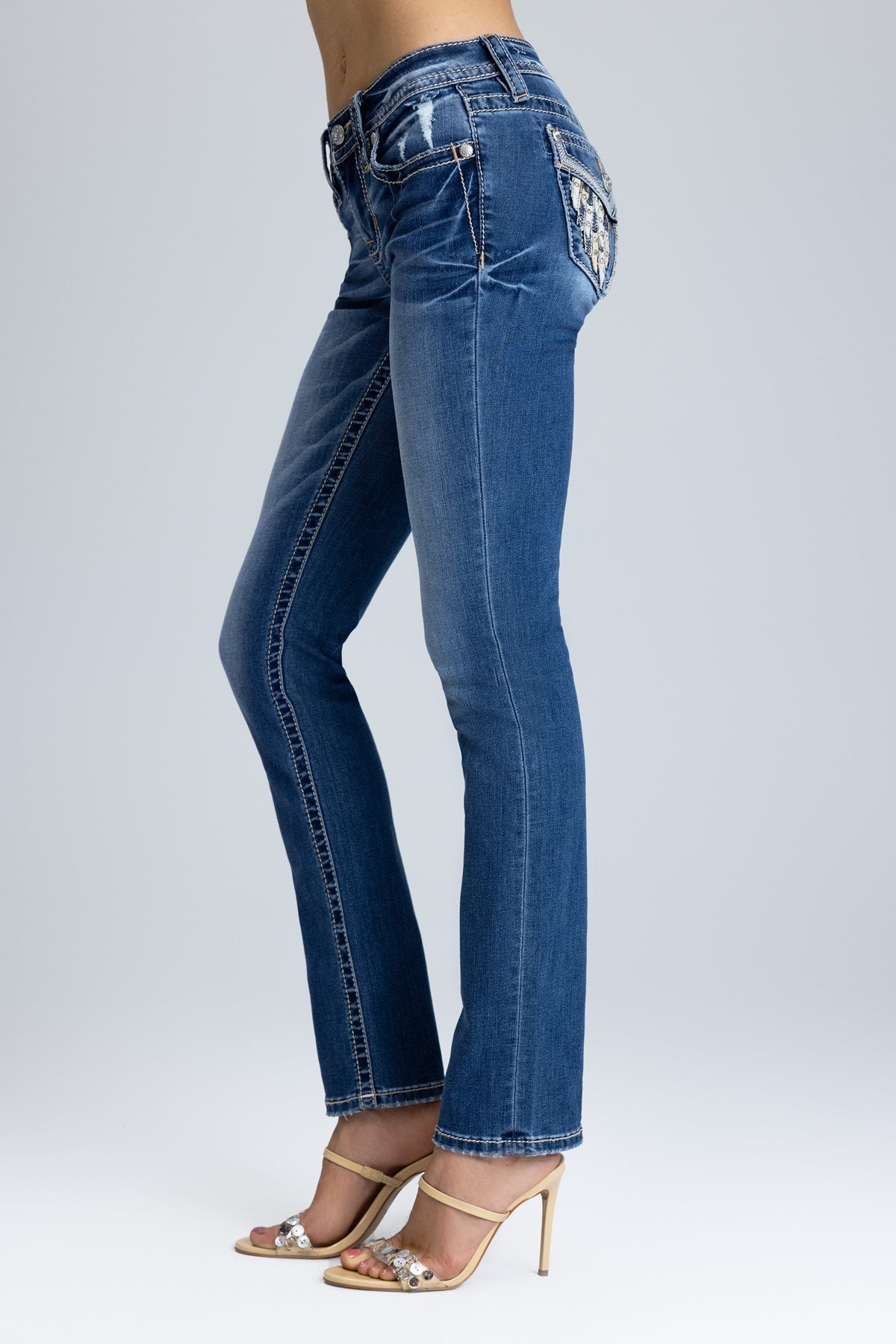 Arissa Wing Straight Jeans