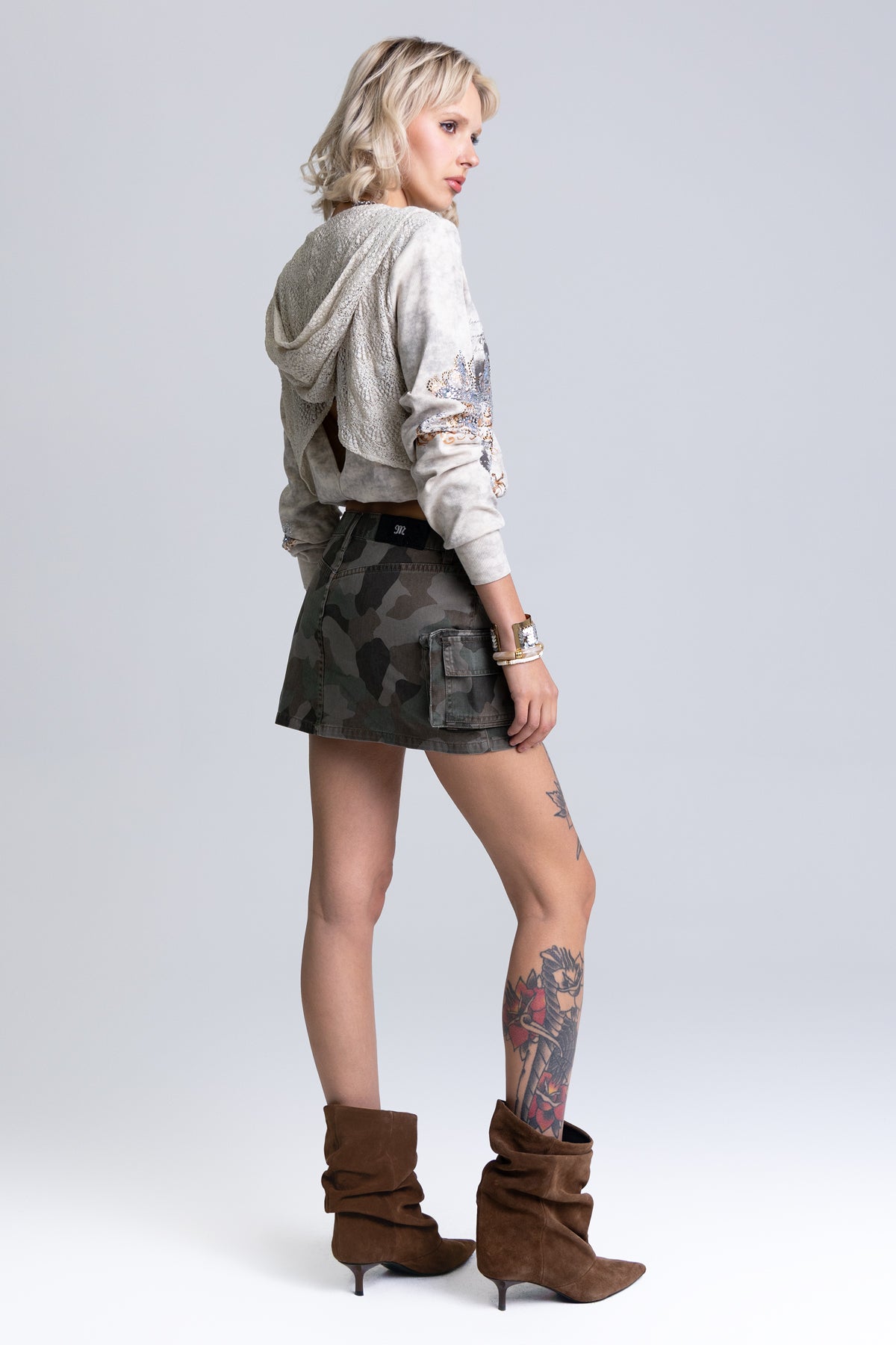 Chase Camo Cargo Skirt