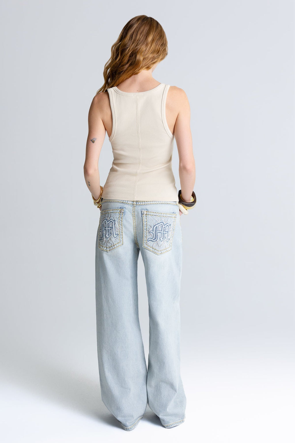 Siren Stitched Baggy Jeans