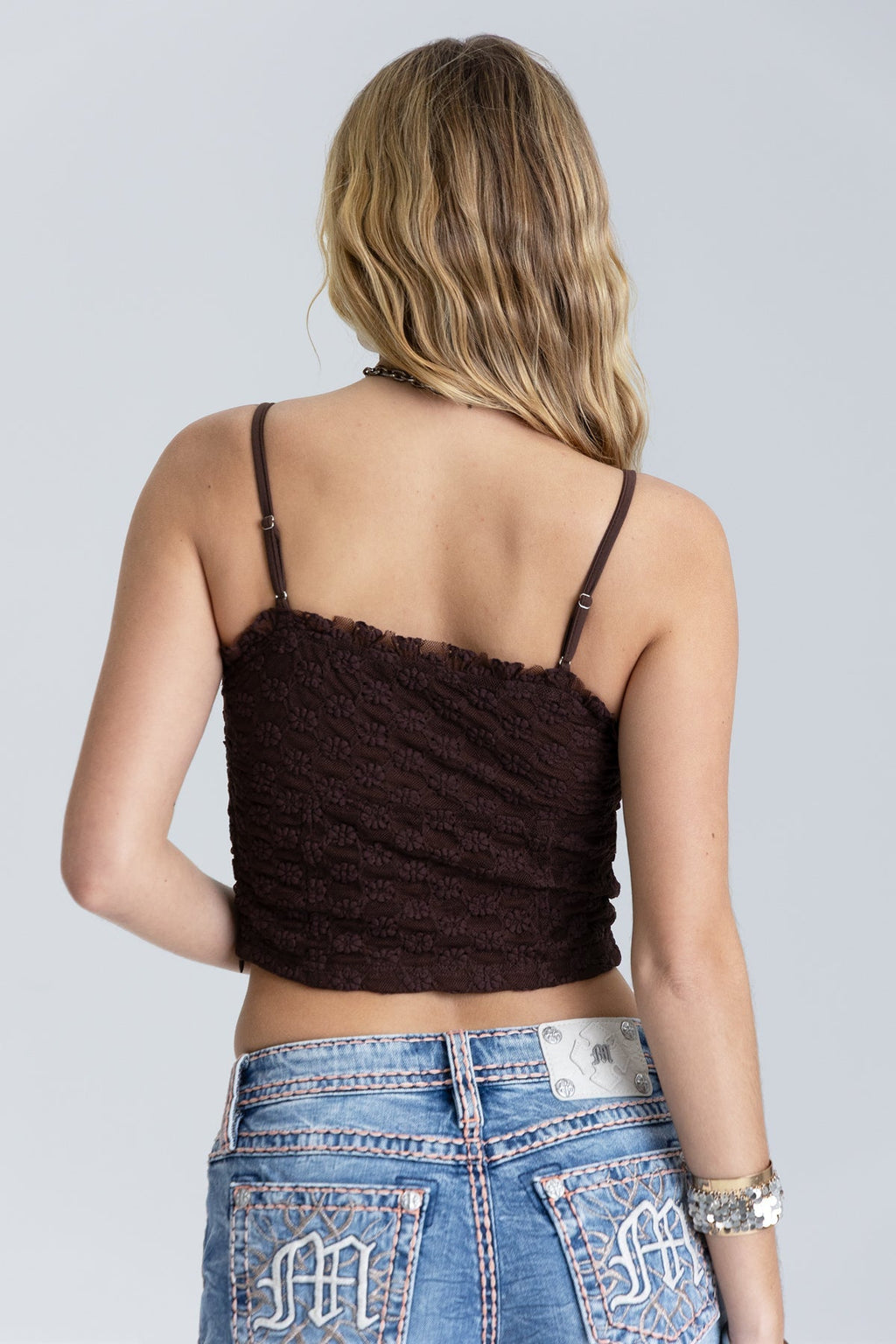 Juliette Ruched Lace Cami