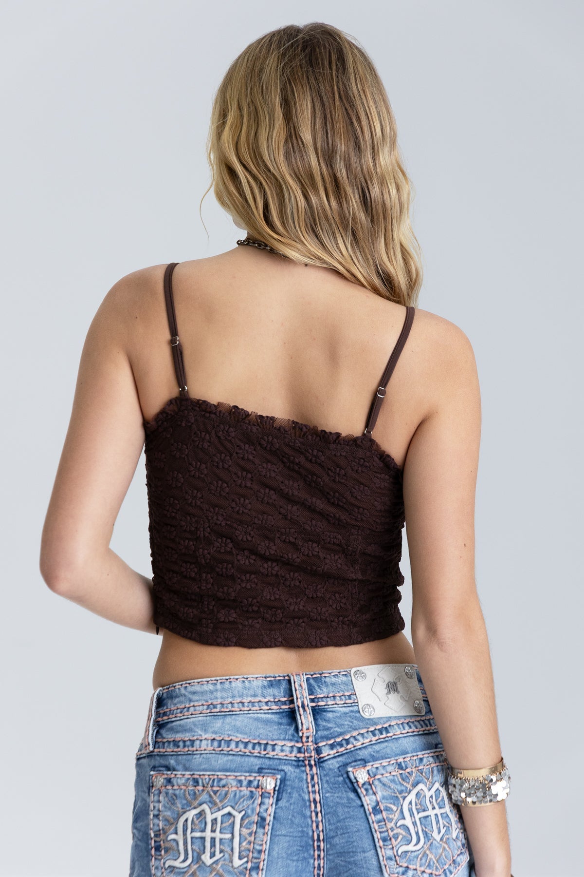 Juliette Ruched Lace Cami