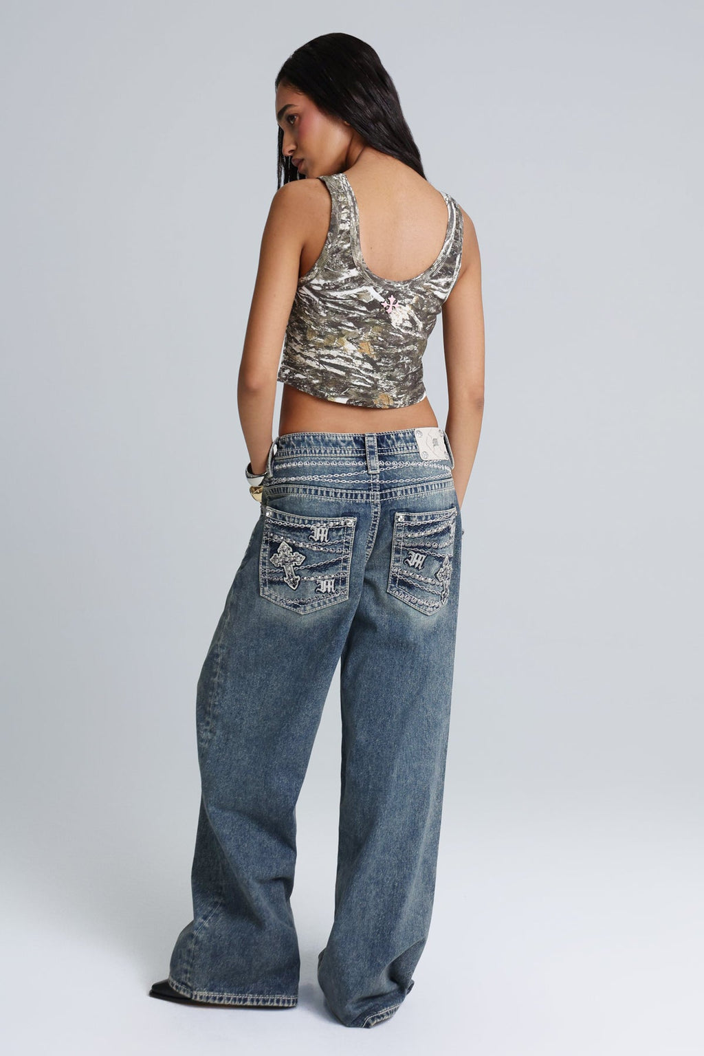 Chamber Low Rise Baggy Jeans