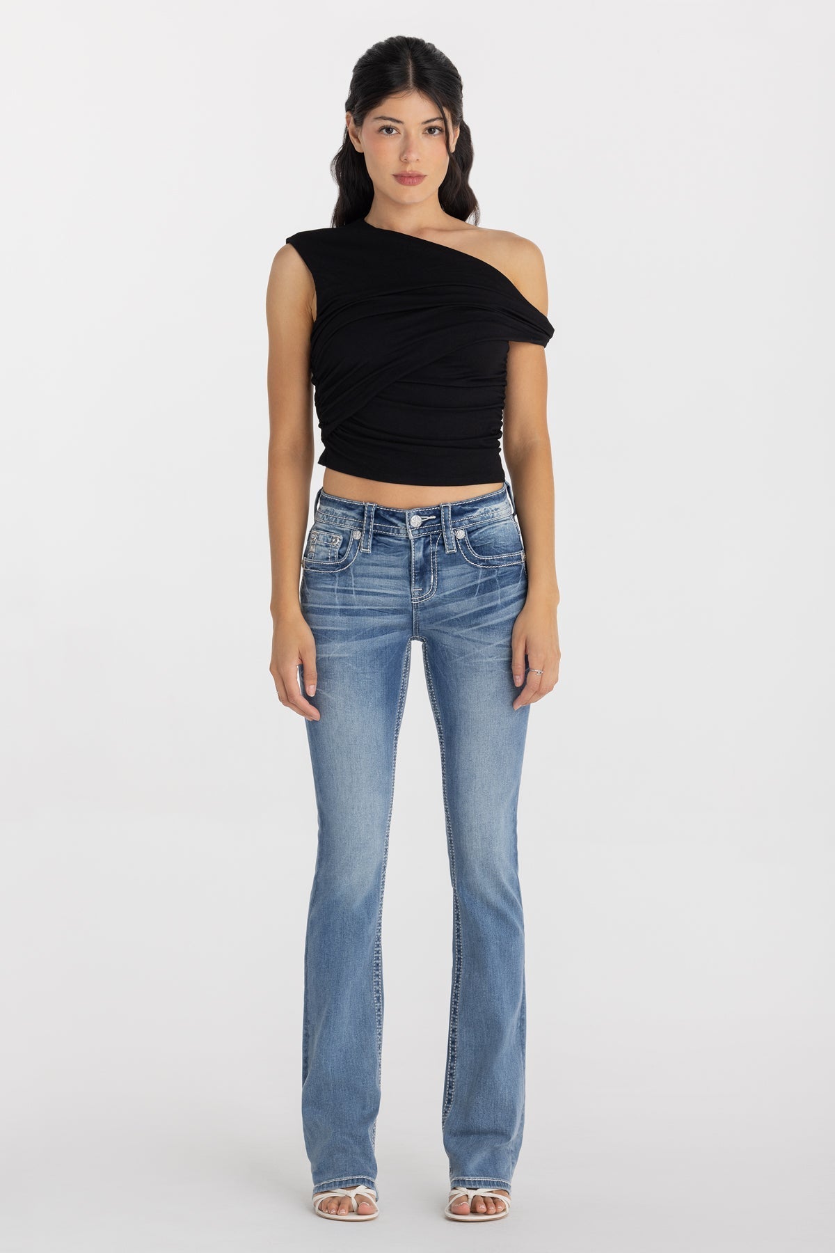 Venus Cross Bootcut Jeans
