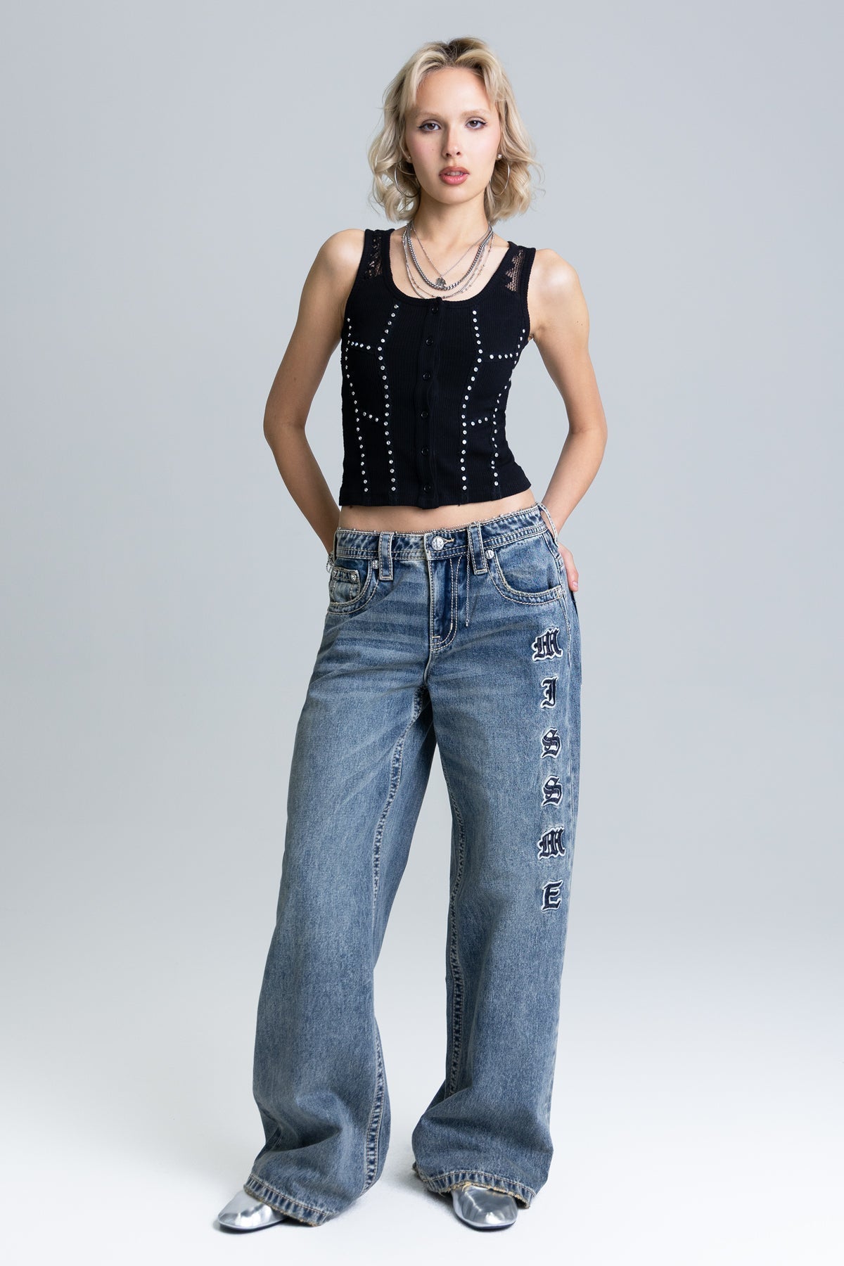 Flint Low Rise Baggy Jeans