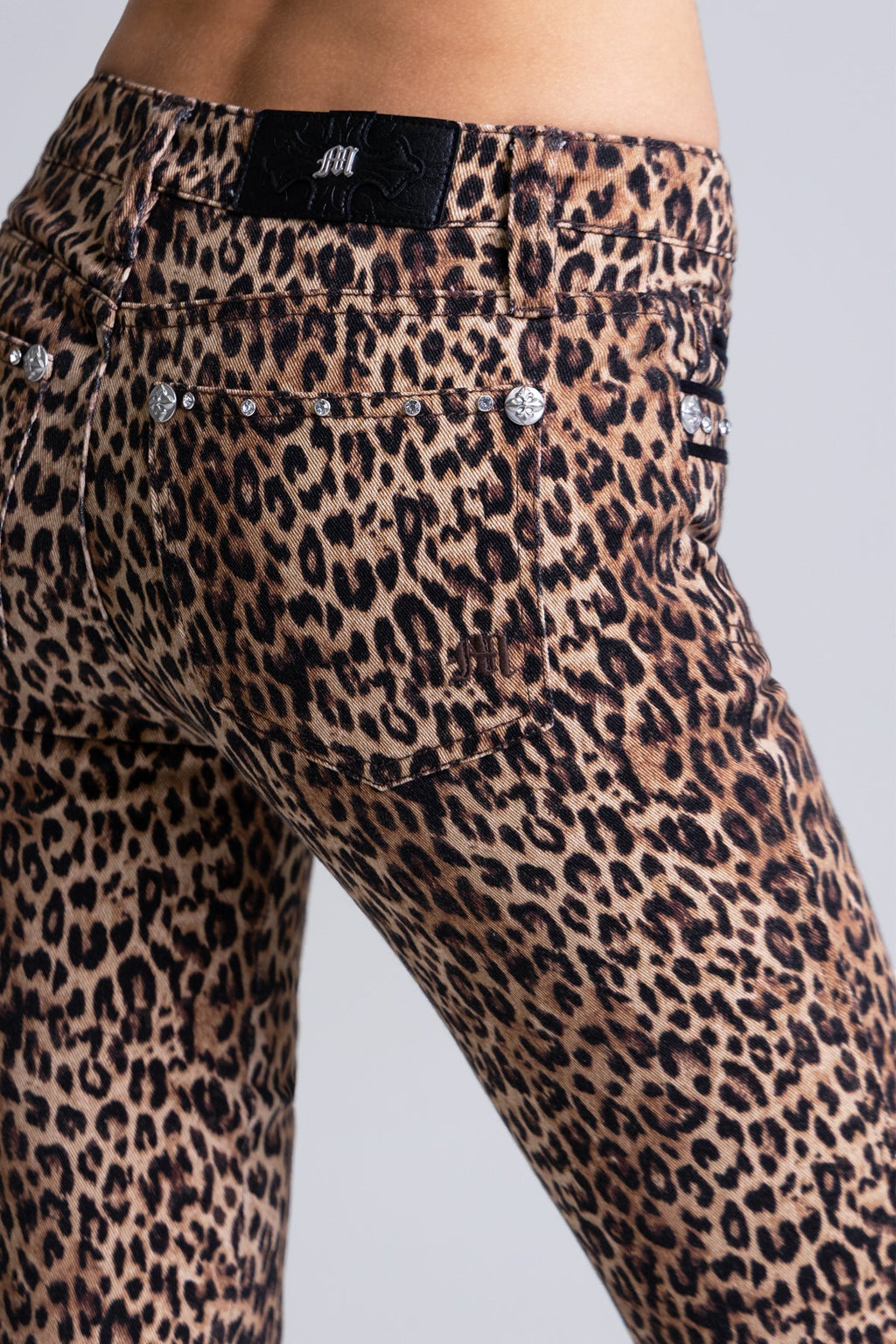 Zara Leopard Bootcut Jeans