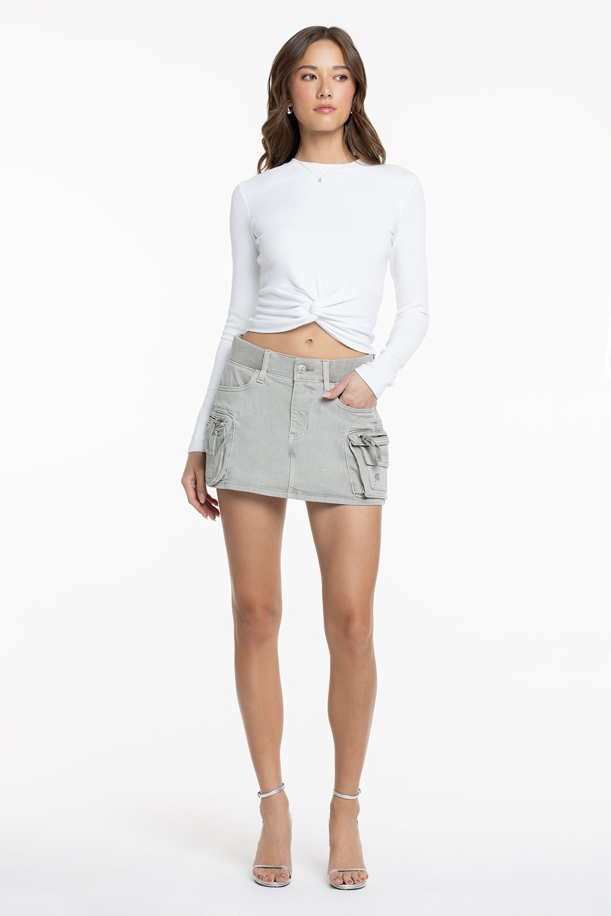 Harlow Low Rise Cargo Skirt