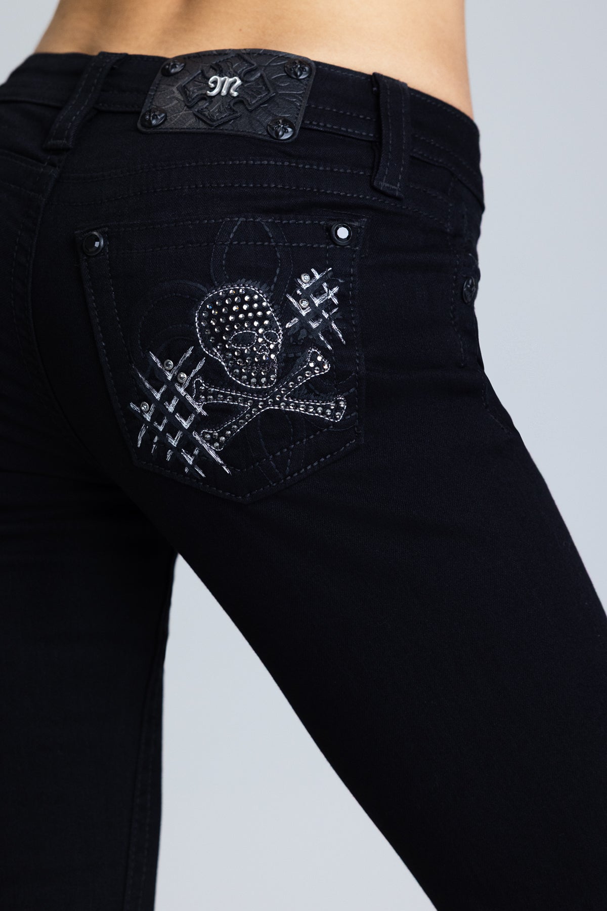 Jax Fleur Low Rise Bootcut Jeans