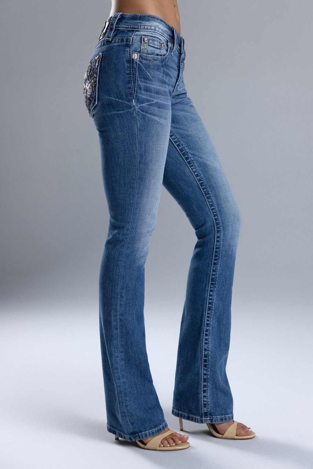 Ahmeira Cross Bootcut Jeans