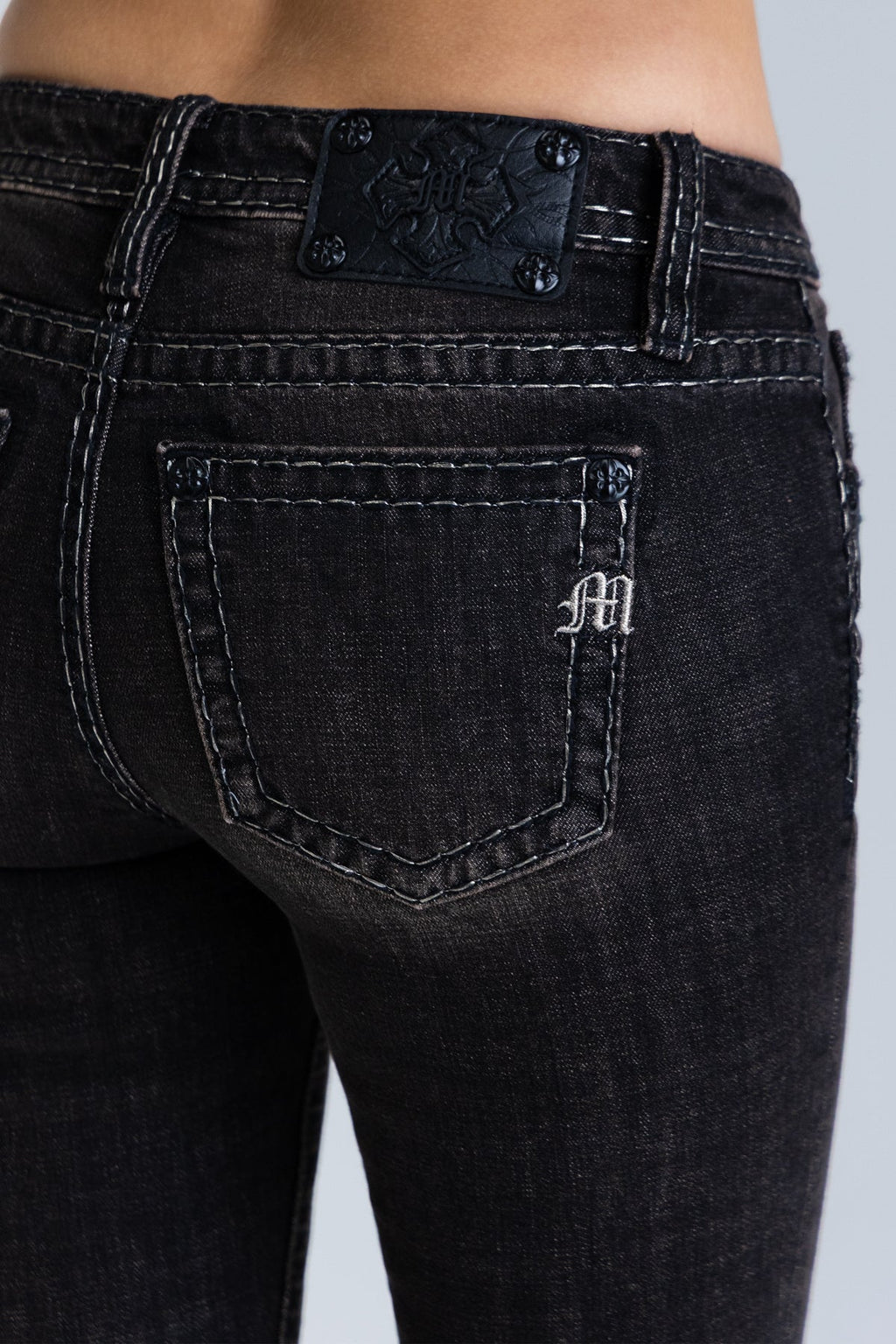 Oralee Stitched Bootcut Jeans