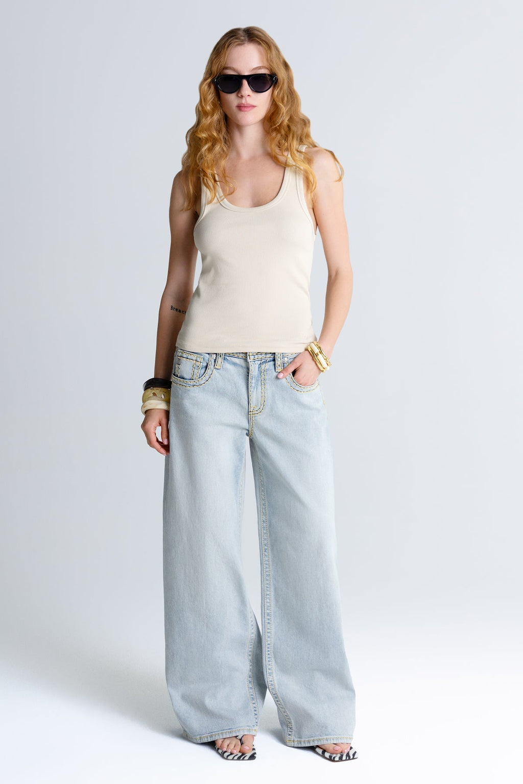 Siren Stitched Baggy Jeans