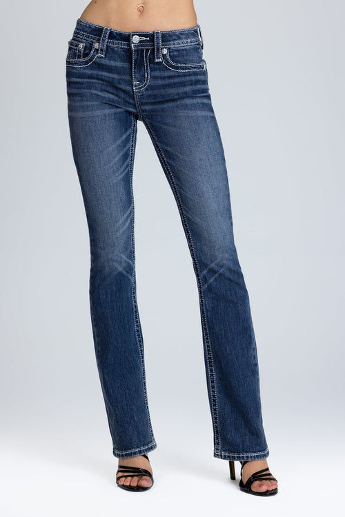 Angelisa Cross Bootcut Jeans