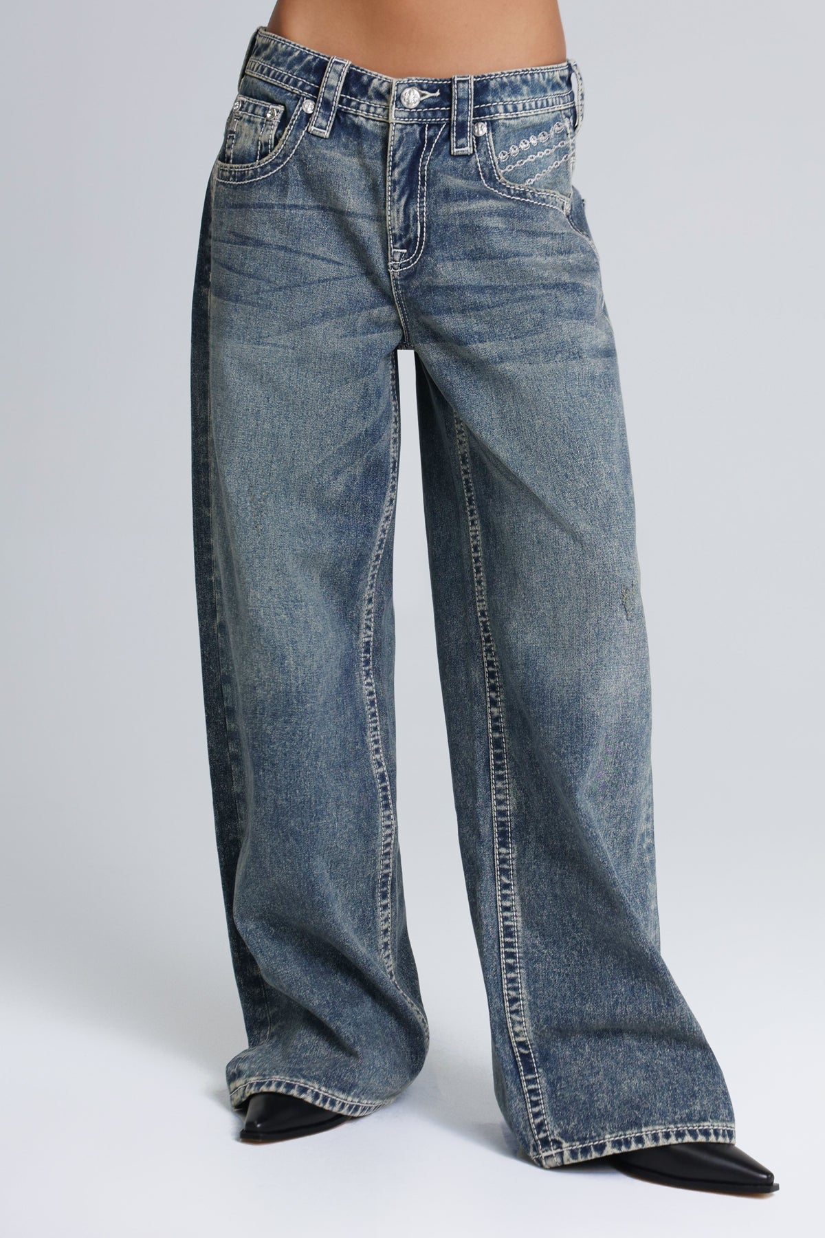 Chamber Low Rise Baggy Jeans
