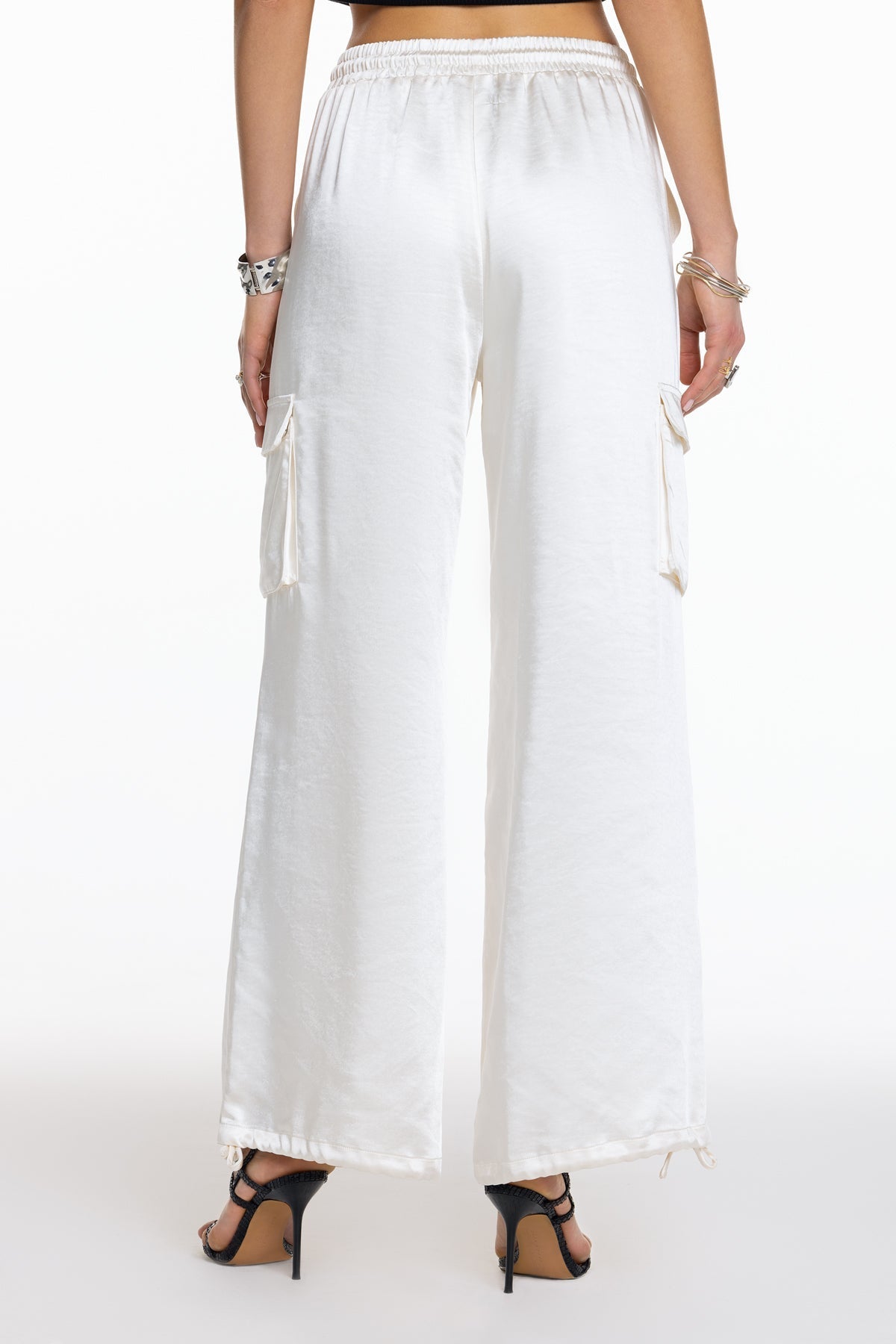 Camila Satin Cargo Pants