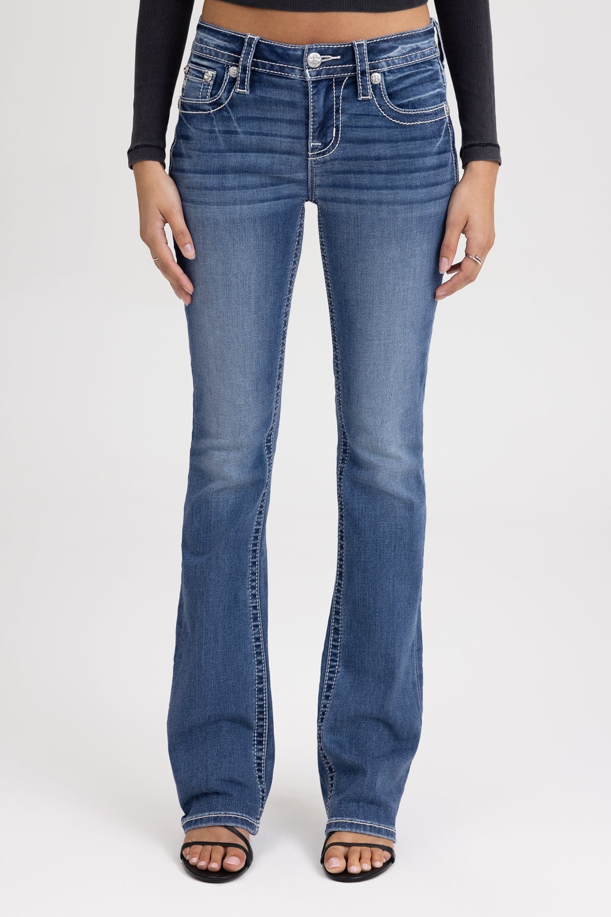 Adley Cross Bootcut Jeans