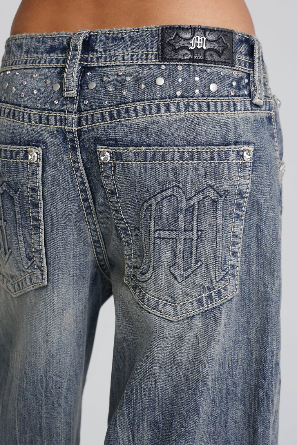 Harmony Studded Baggy Jeans