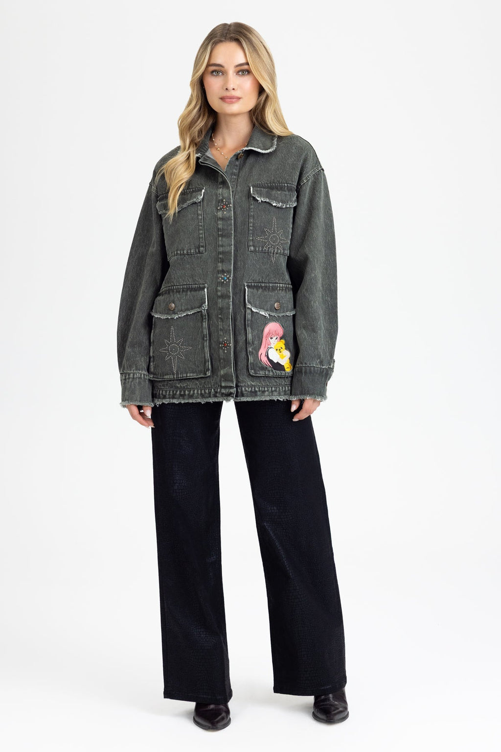 Pia Python Wide Leg