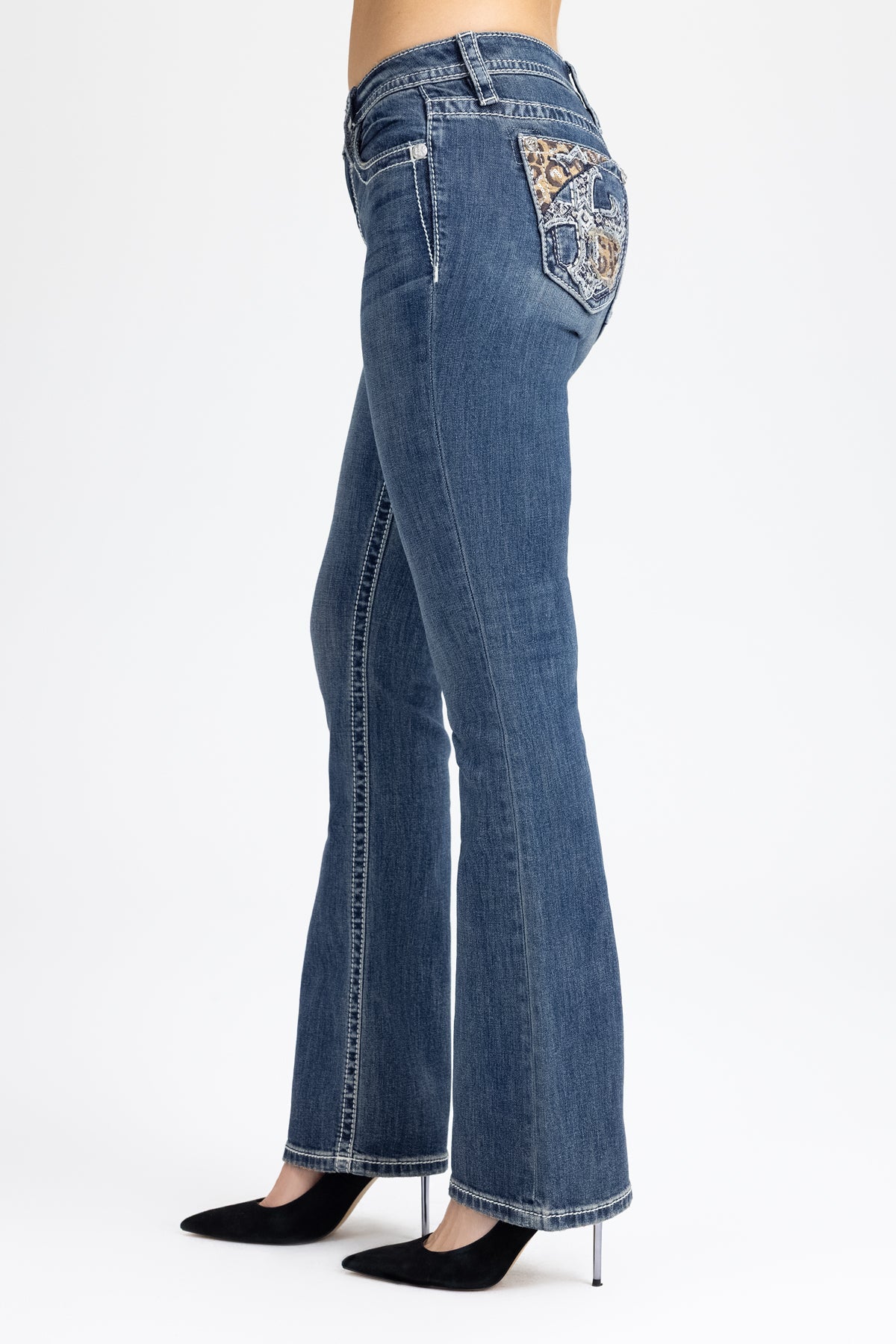 Nala Cross Bootcut Jeans