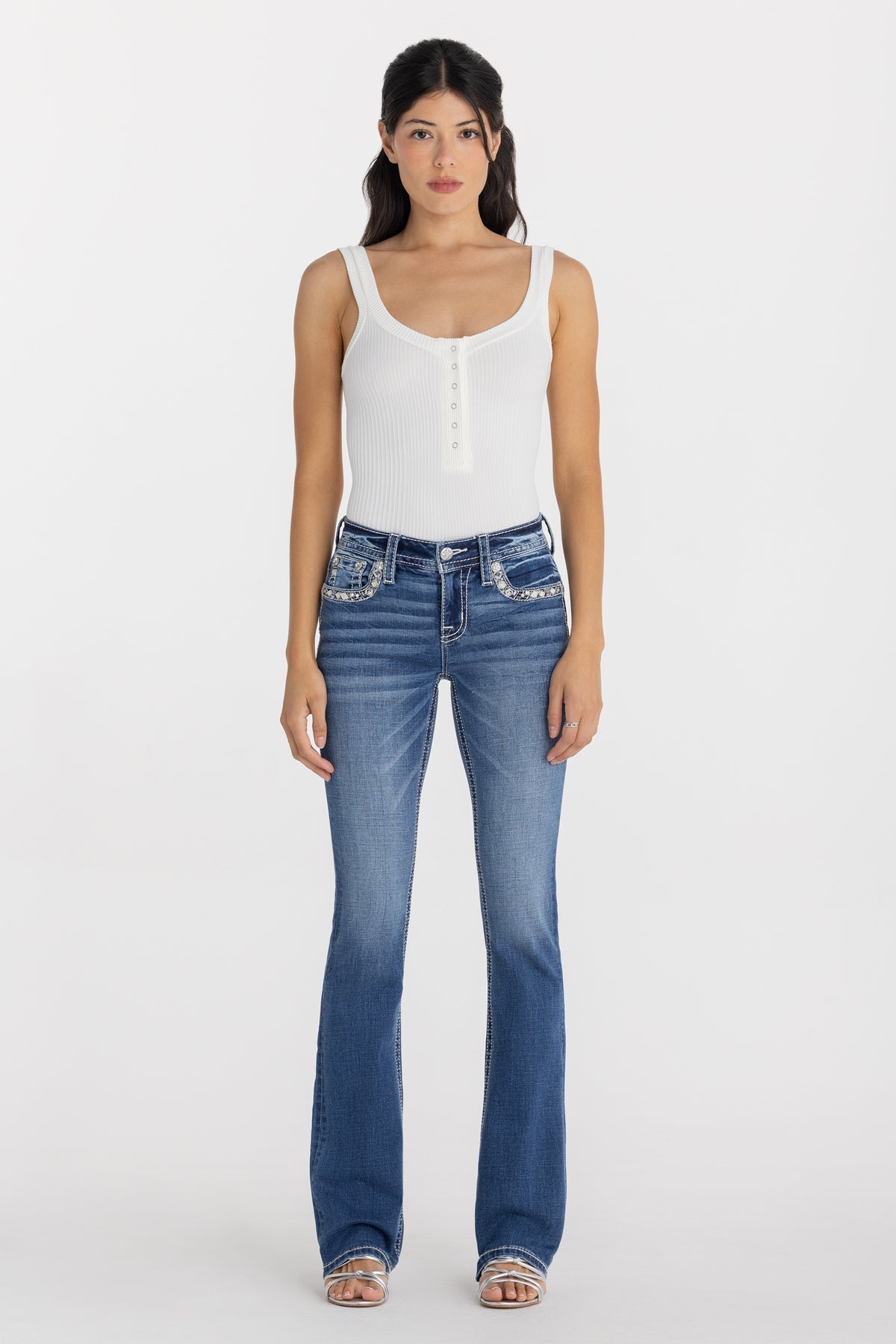 Brione Border Bootcut Jeans