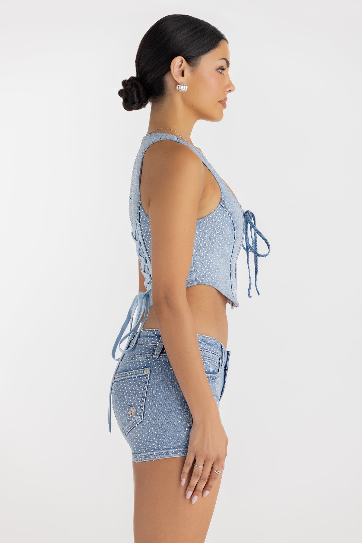 Evy Rhinestone Corset