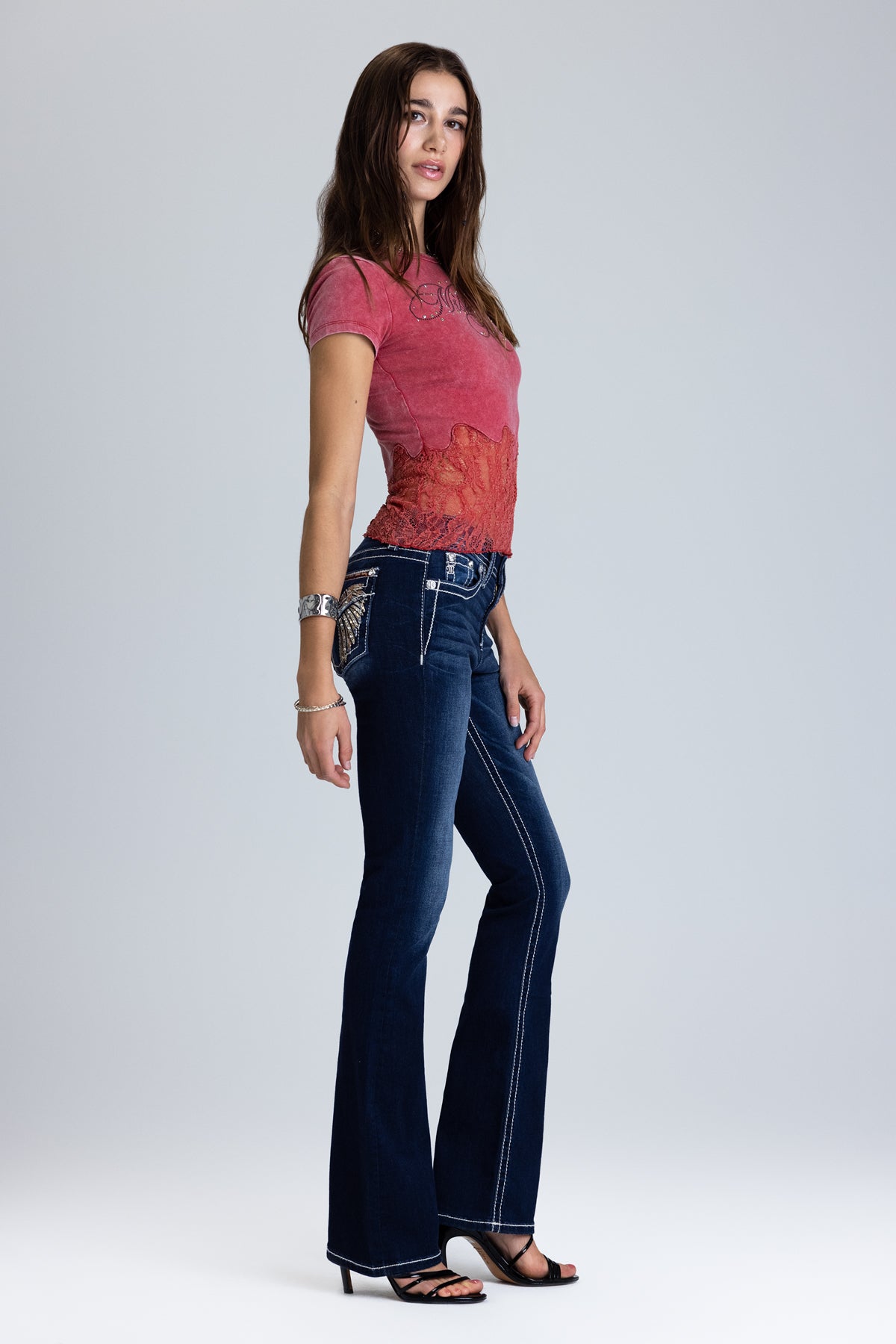 Arella Wings Bootcut Jeans