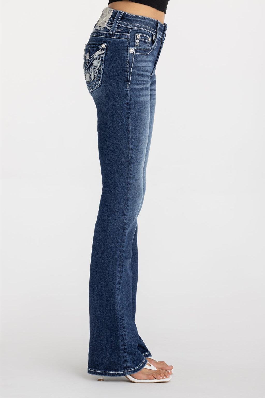 Glacé Bleu Bootcut Jeans