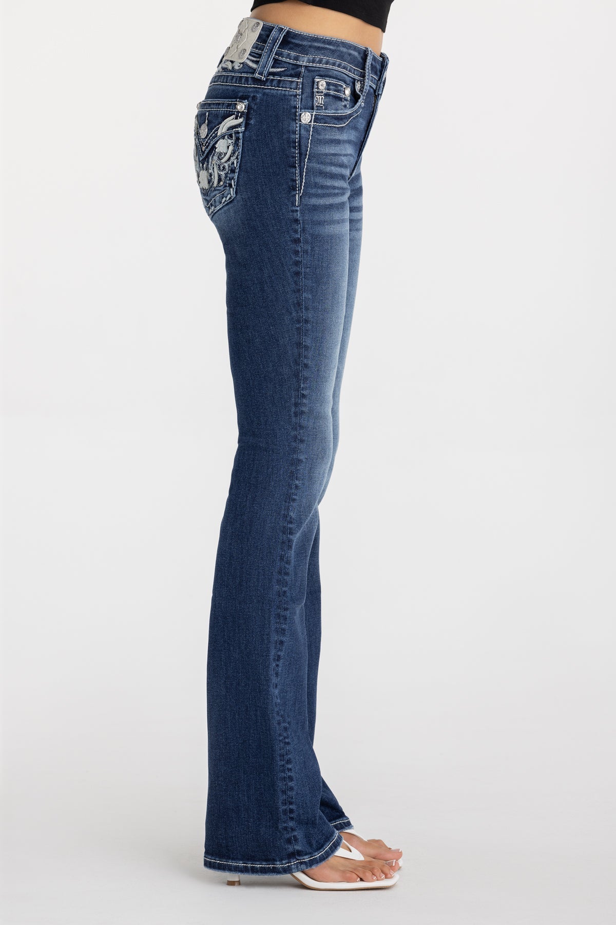 Glacé Bleu Bootcut Jeans