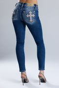 Azrael Cross Skinny Jeans