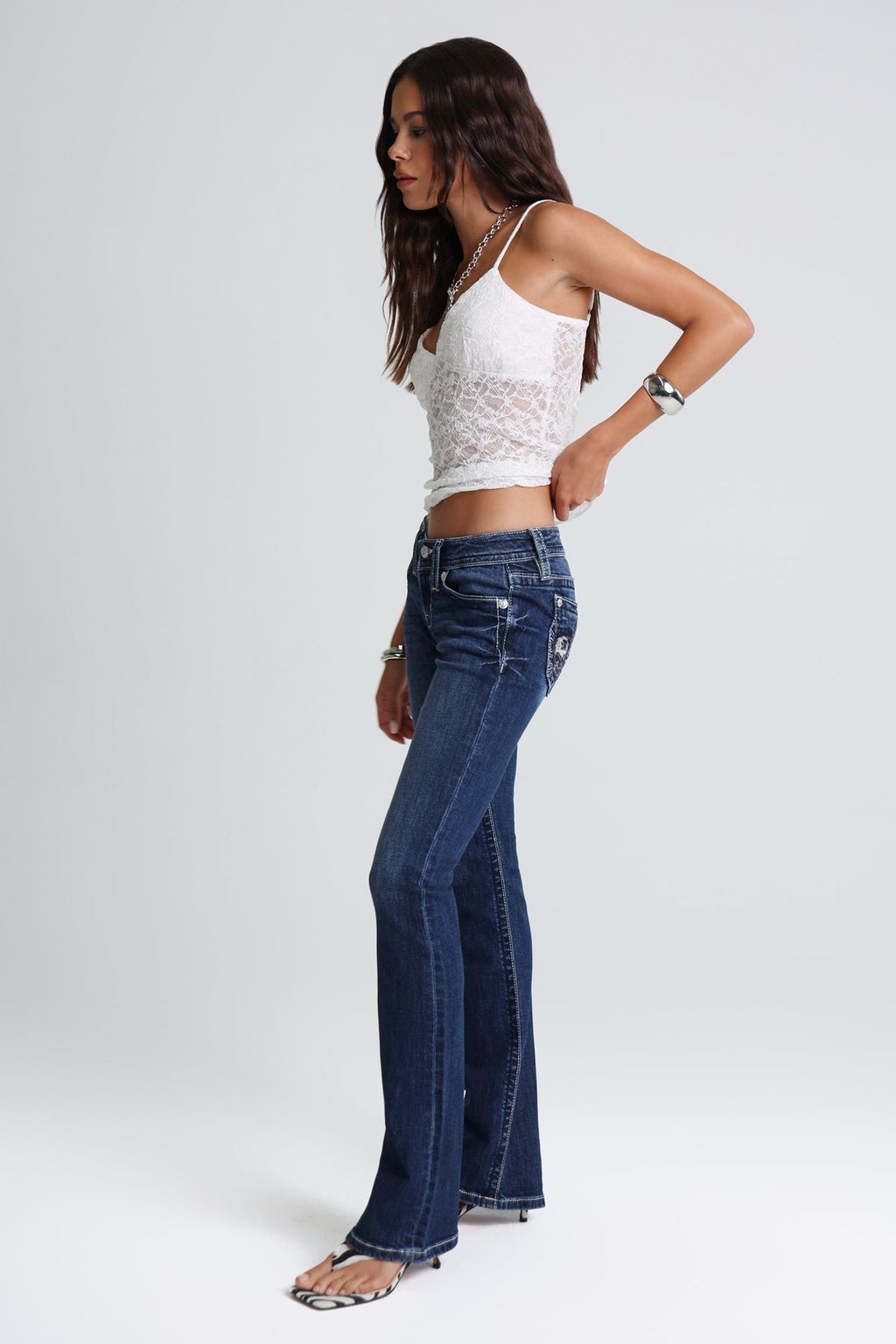 Can't Be Tamed Low Rise Bootcut Jeans