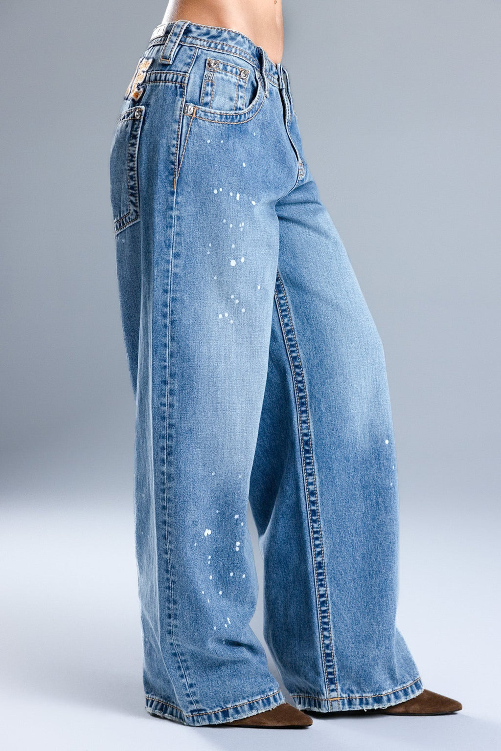 Lyrix Low Rise Baggy Jeans