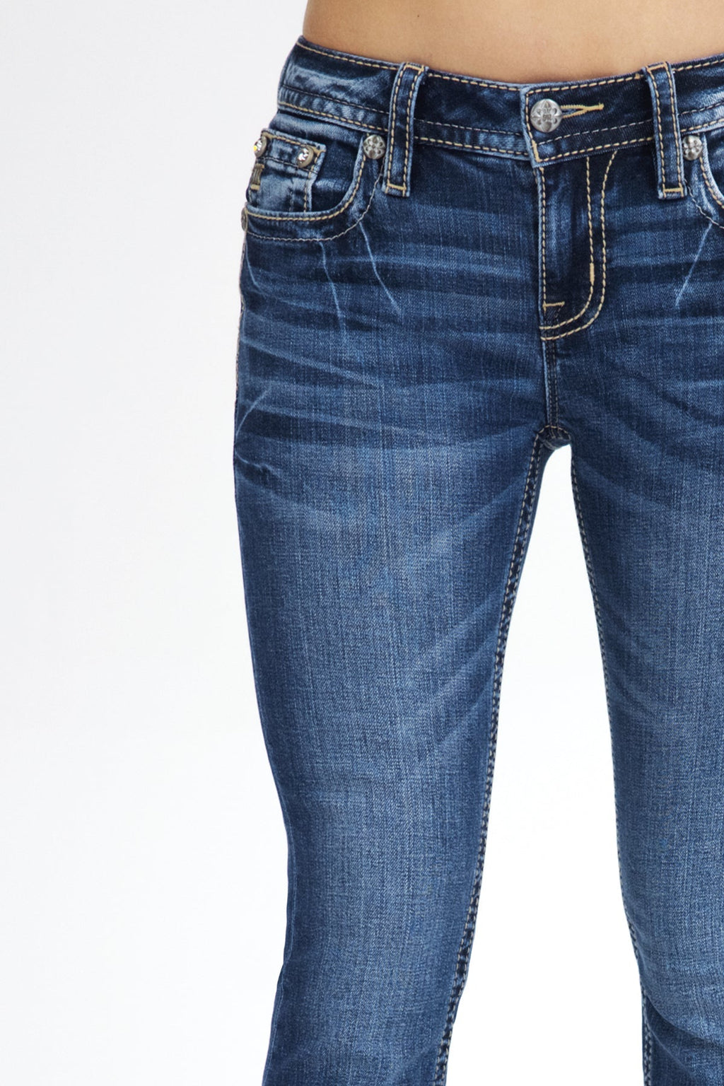 Adina Cross Bootcut Jeans
