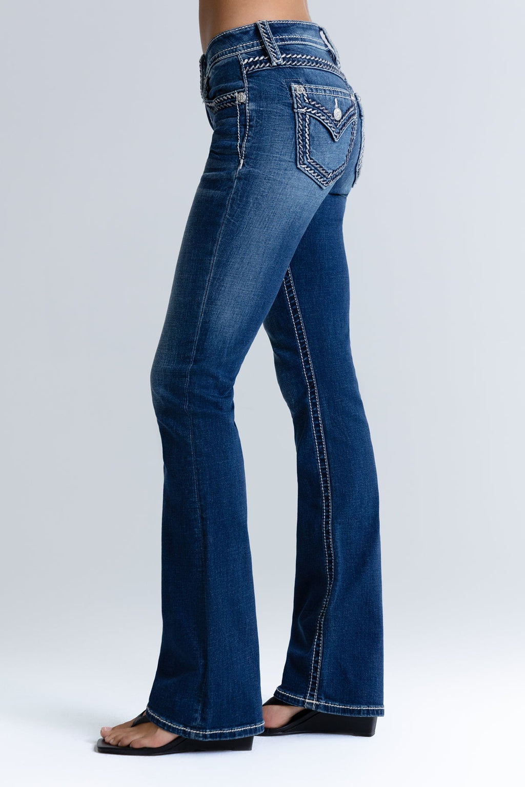 Caroline Stitched Bootcut Jeans