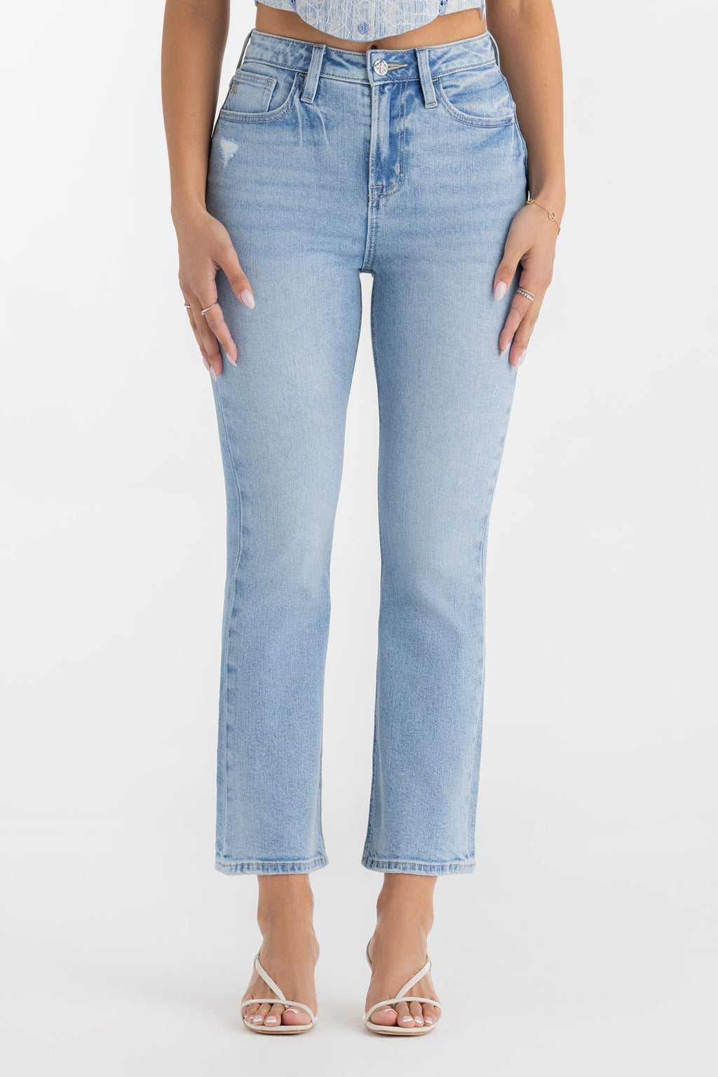 Livia Flare Crop