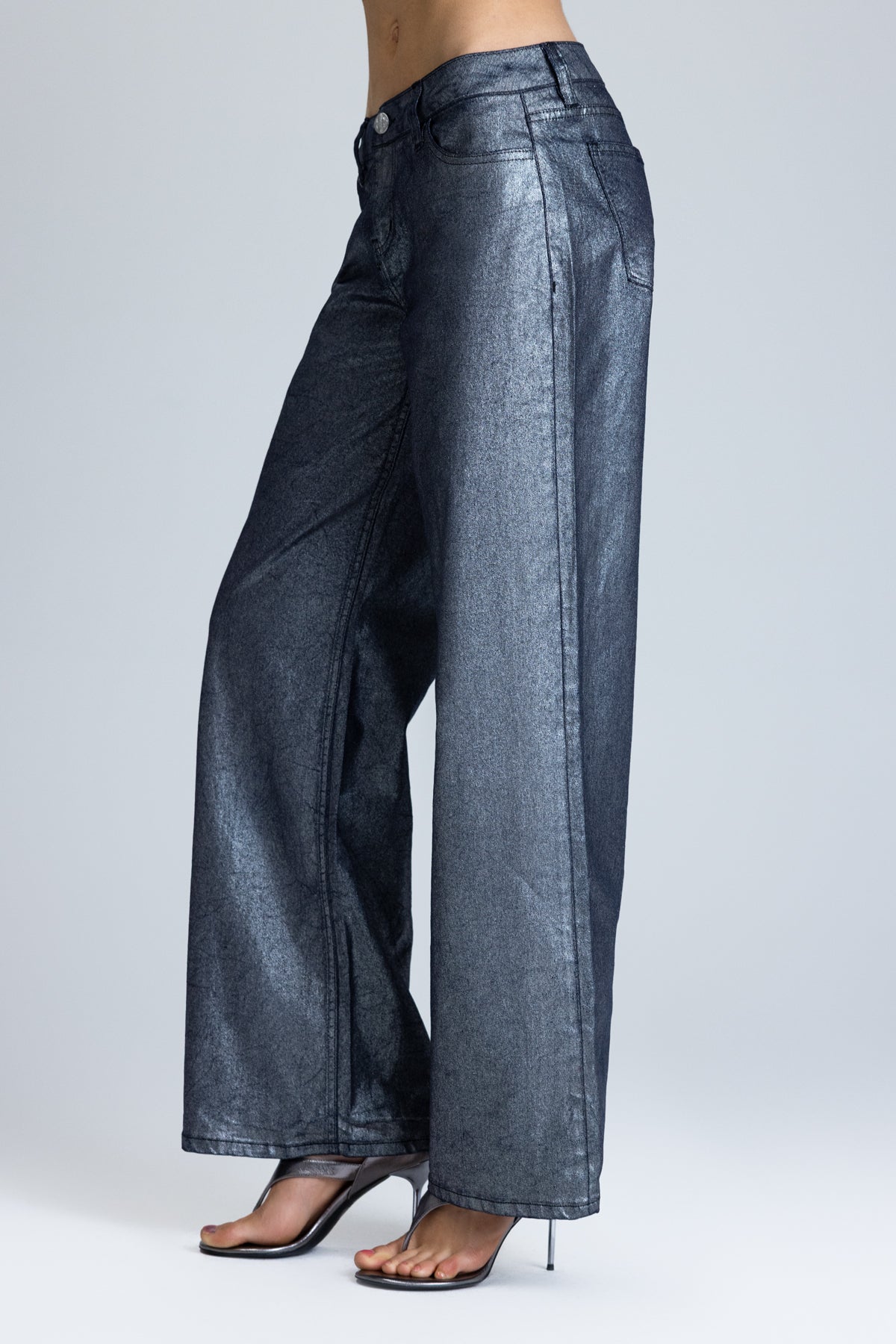 Ivy Metallic Wide Leg