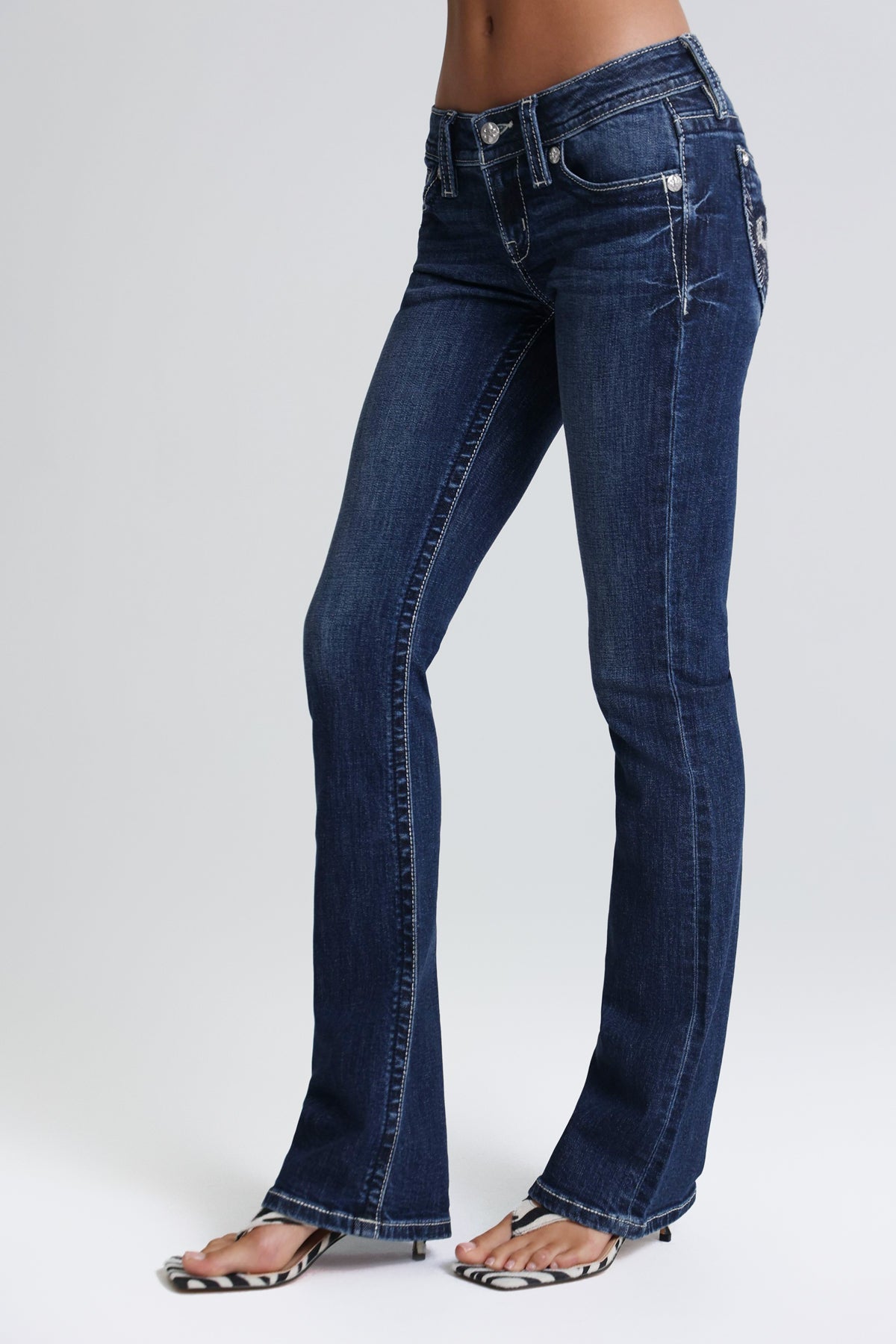 Can't Be Tamed Low Rise Bootcut Jeans