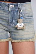 Miss Me Bear Keychain