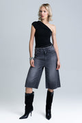 Lyra Rhinestone Bermuda Shorts