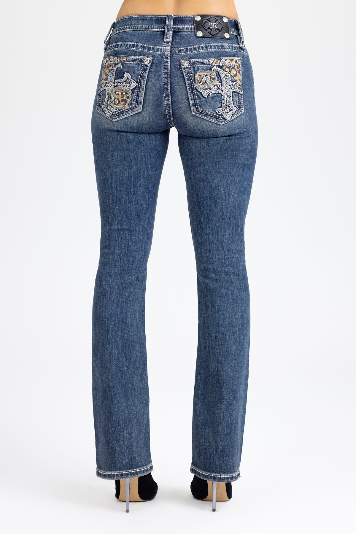 Nala Cross Bootcut Jeans