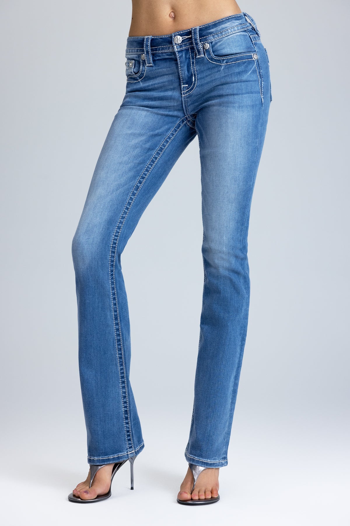 Araiza Stitched Bootcut Jeans