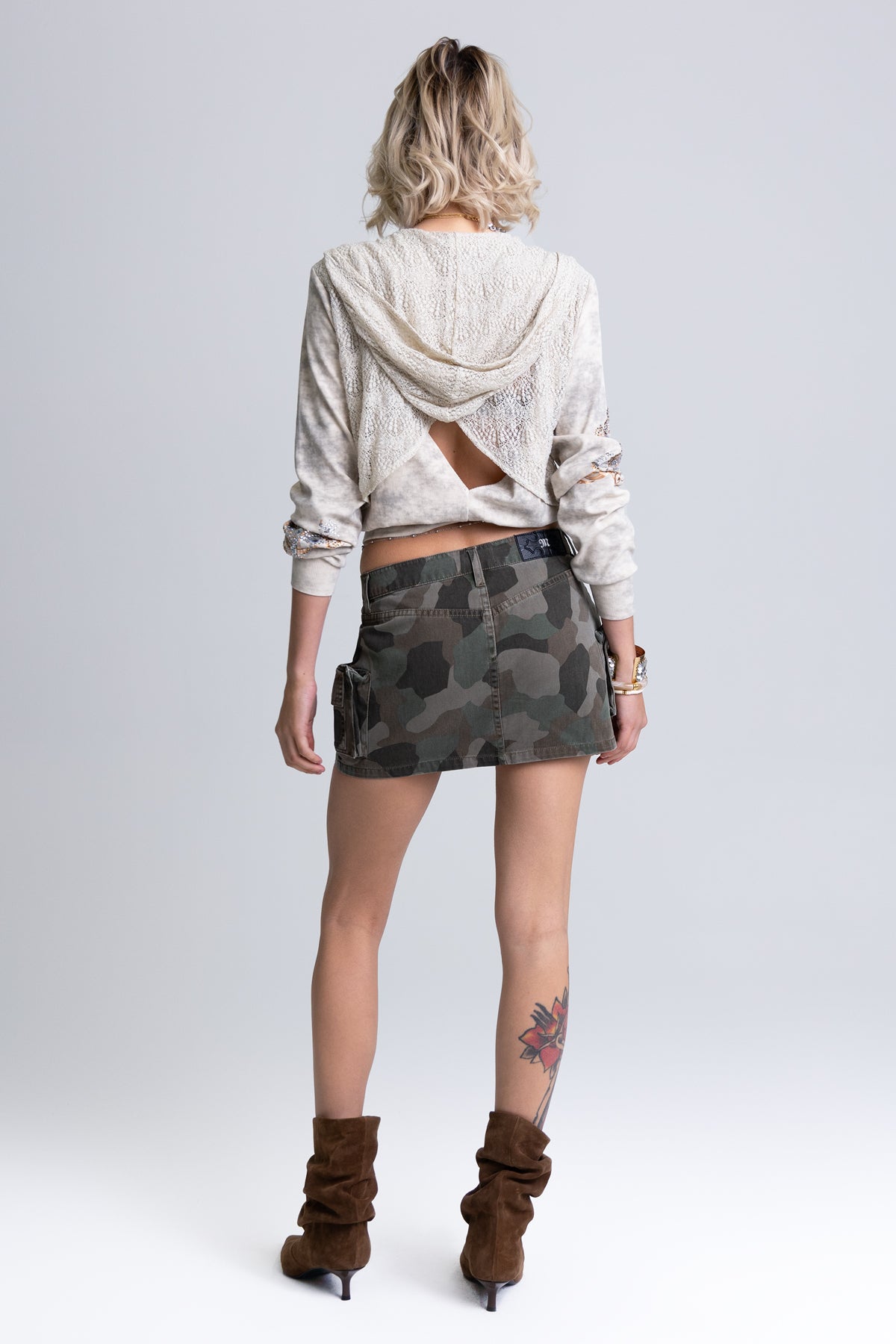 Chase Camo Cargo Skirt