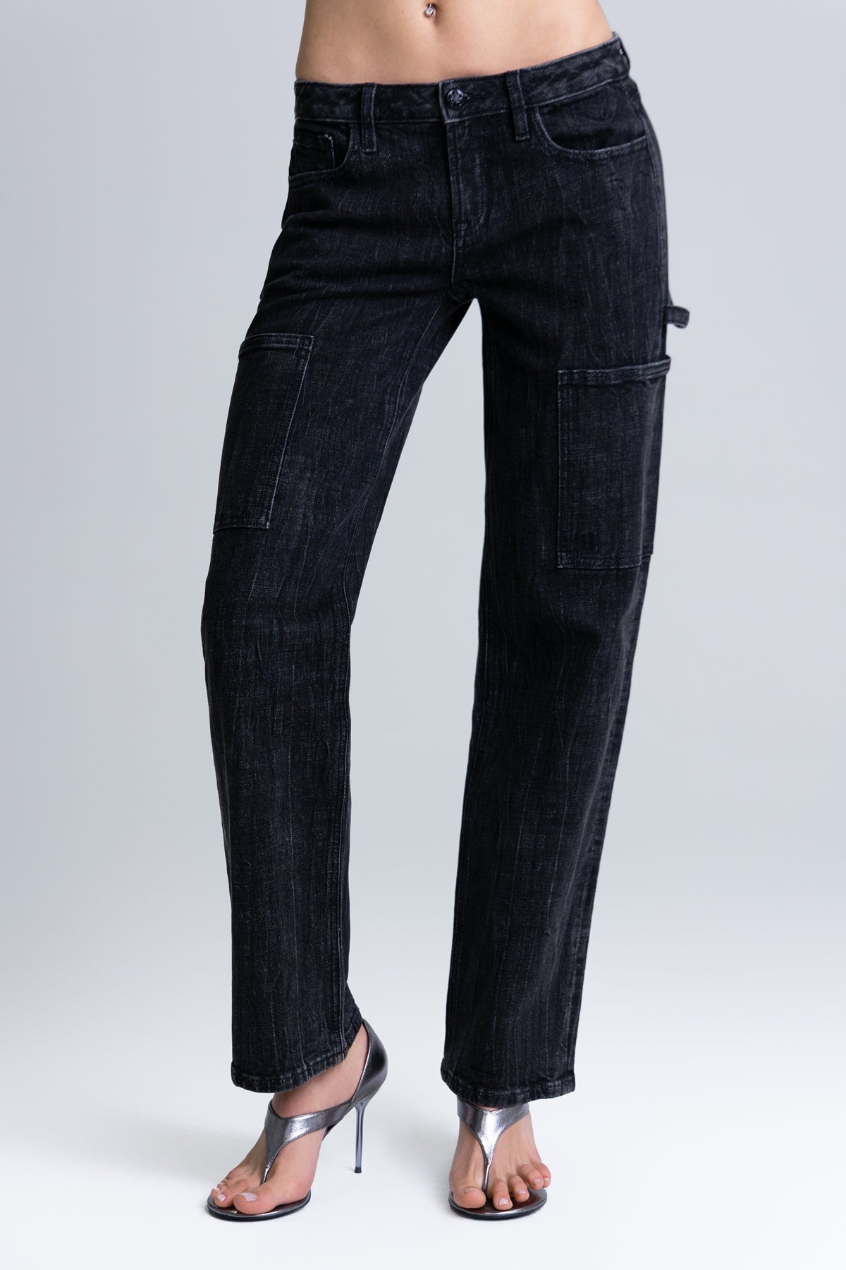 Chelle Low Rise Slim Wide Cargo