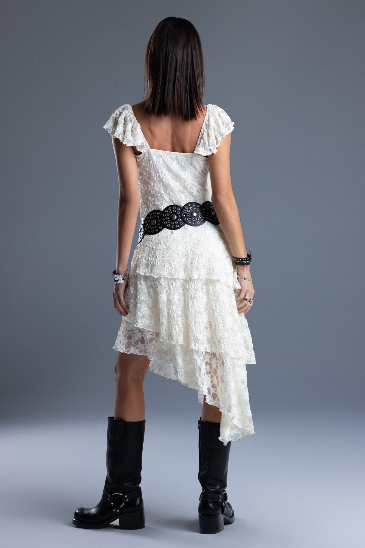 Lara Ruffled Midi Dress