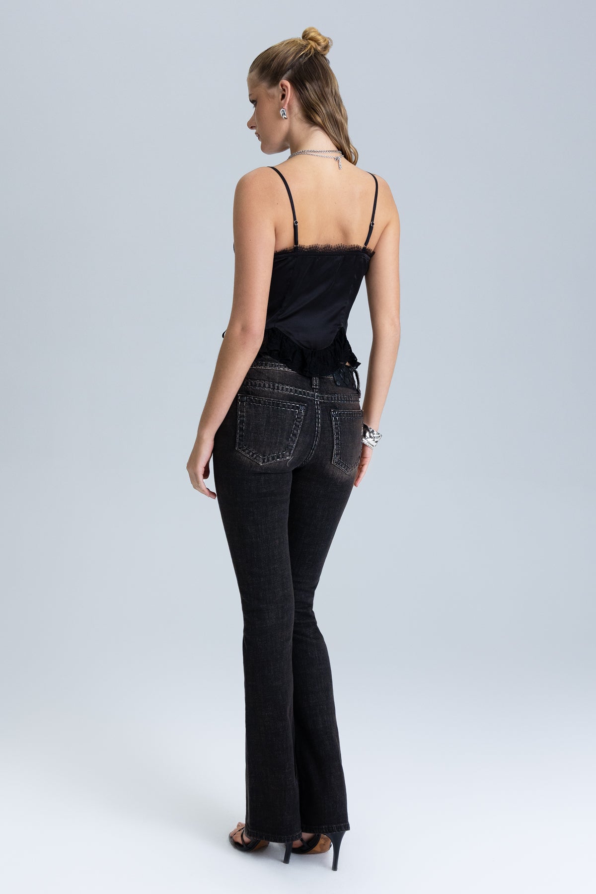 Oralee Stitched Bootcut Jeans