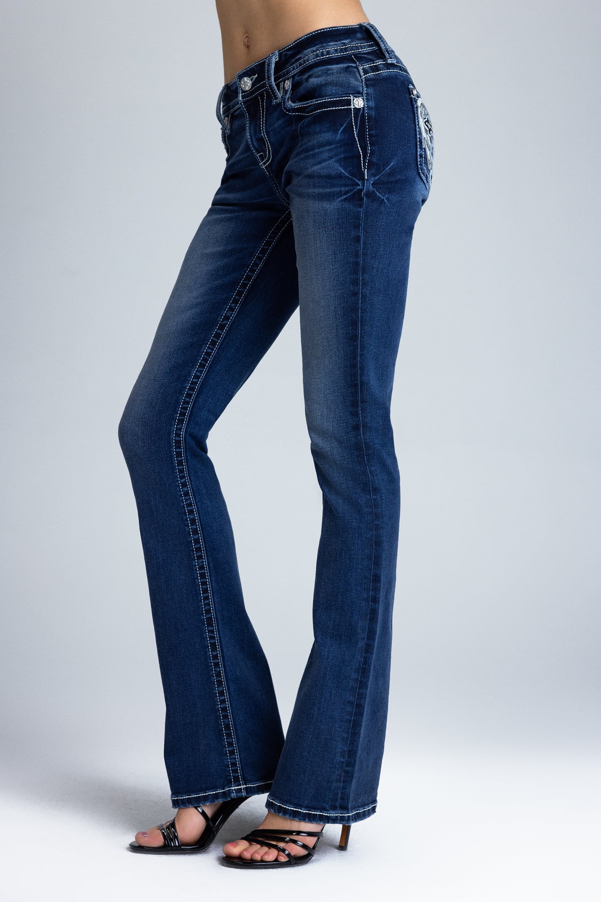 Orlaith Cross Bootcut Jeans