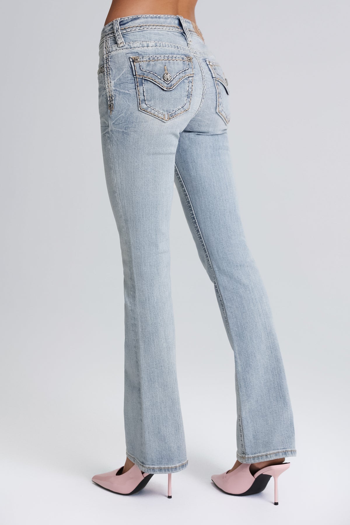 Anaya Stitched Bootcut Jeans