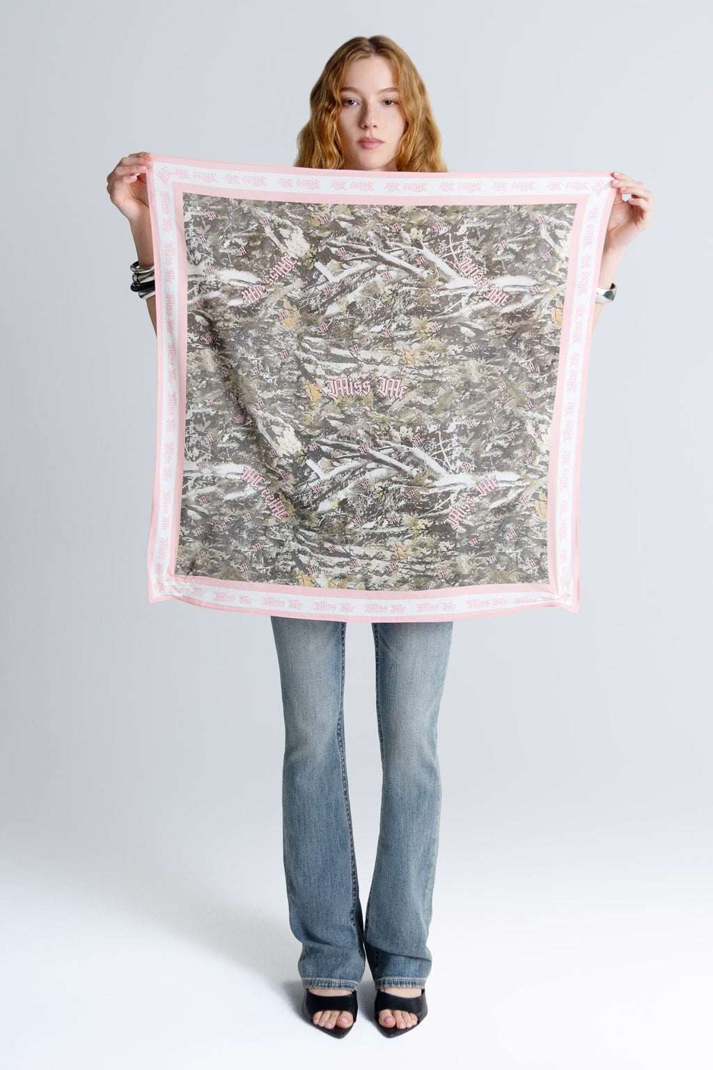 Pink Camo Bandana Scarf