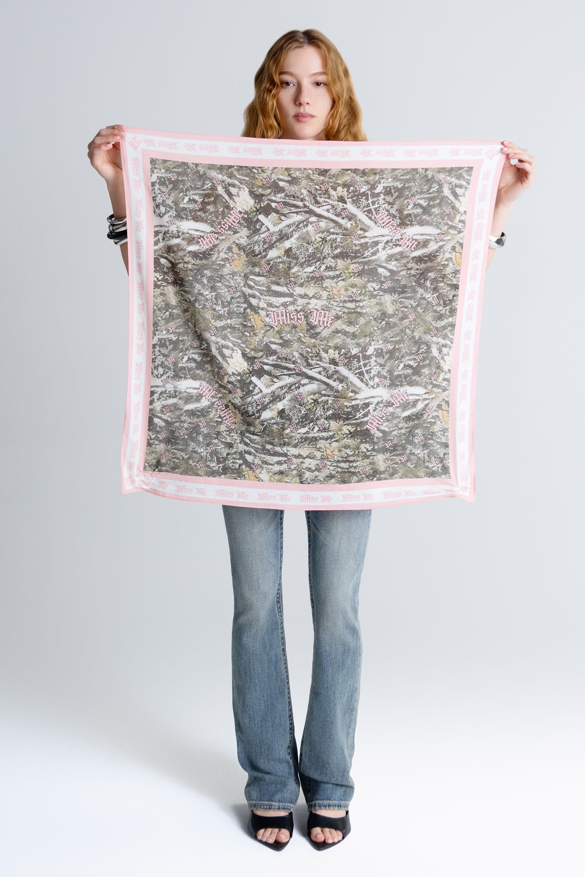 Pink Camo Bandana Scarf