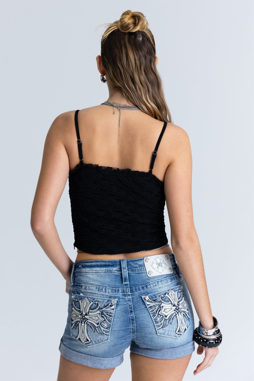 Juliette Ruched Lace Cami